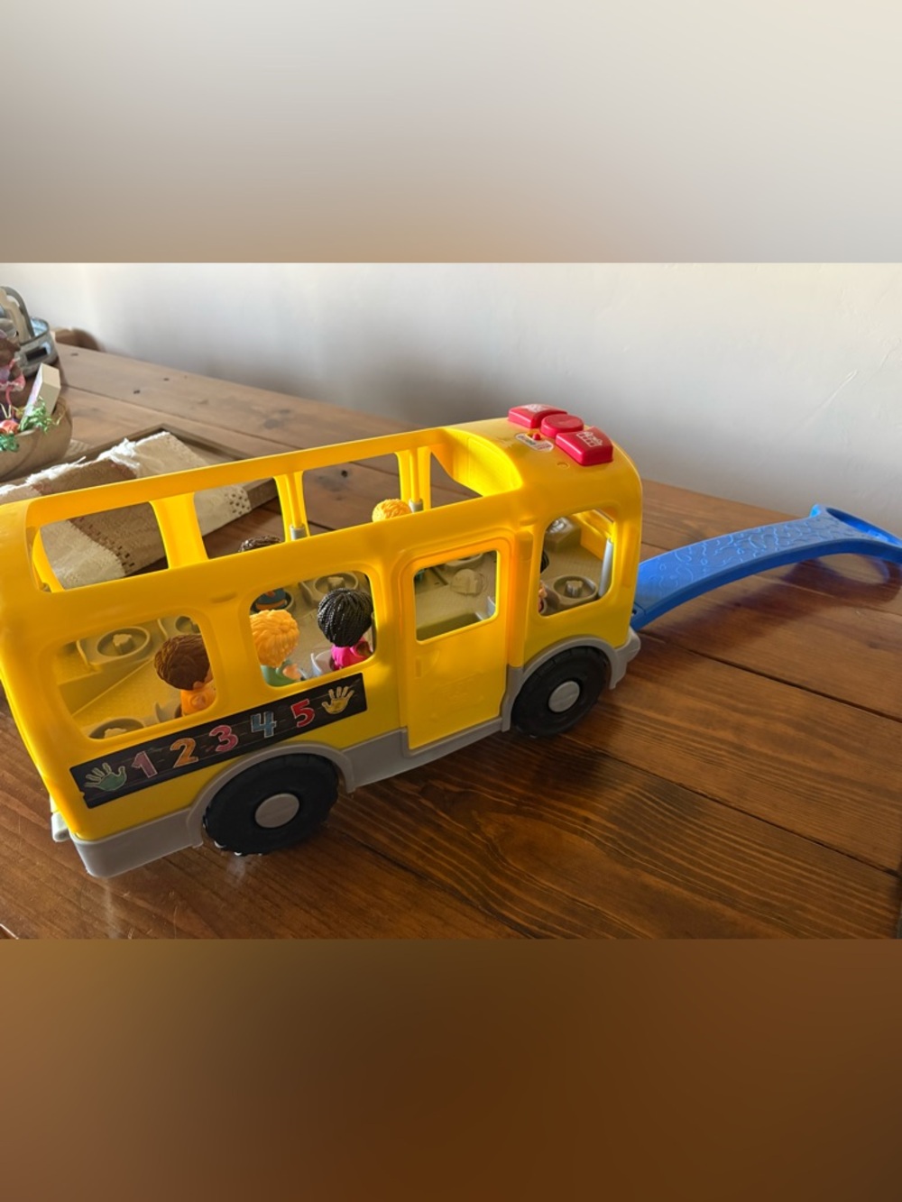 Little People Pull Behind Giant School Bus